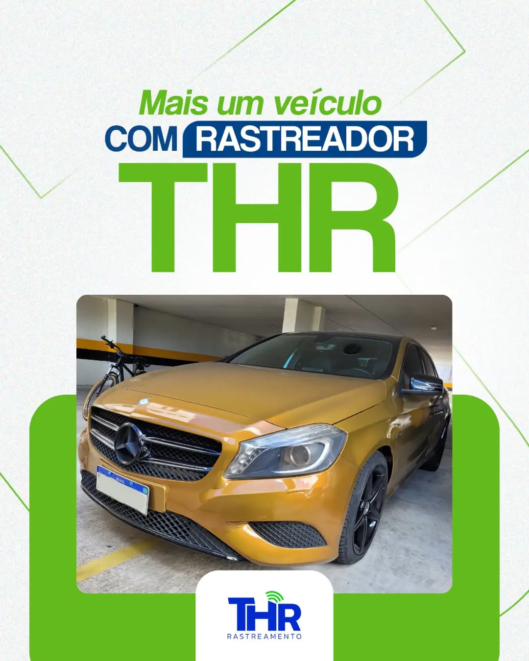 Mercedes Classe A 200 na área com segurança total da THR! Vem colocar teu rastreador também, mais informações no link da bio.